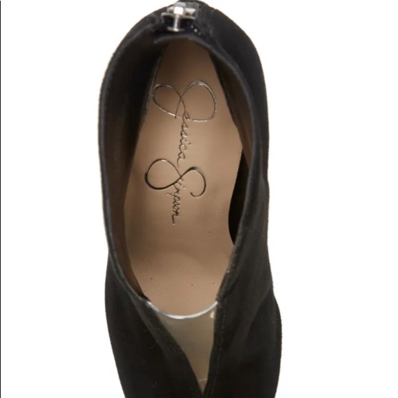 NWT Jessica Simpson black suede ankle booties - Picture 7 of 13
